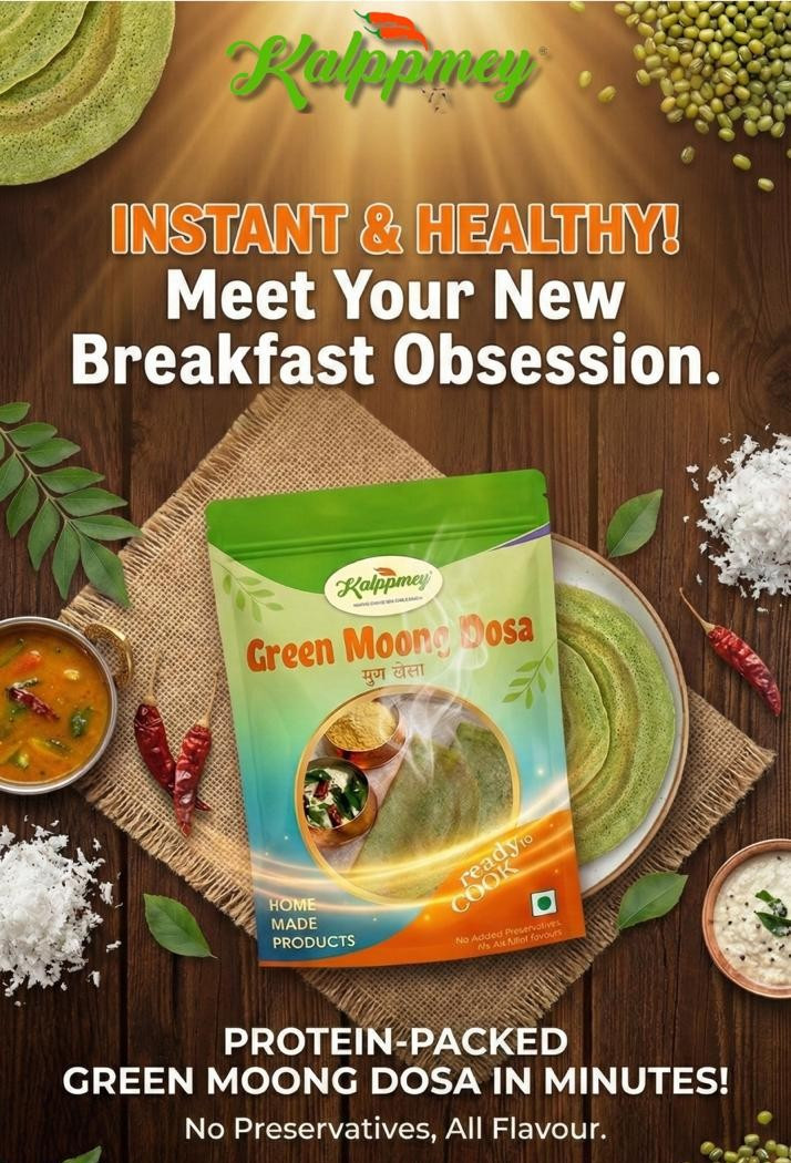 Green Moong Dosa